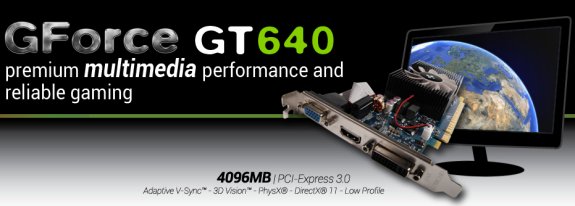 Club3D GeForce GTX 640 LP with 4GB memory