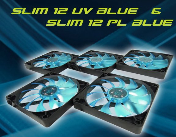 Gelid Slim 12 UV Blue and Slim 12 PL Blue