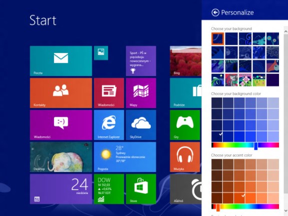 Microsoft Windows Blue build 9364 screenshot