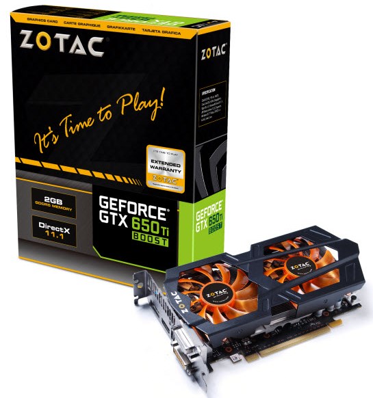 Zotac GeForce GTX 650 Ti Boot