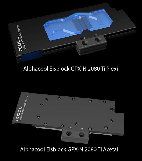 Alphacool Eisblocks for RTX 2080 and ti